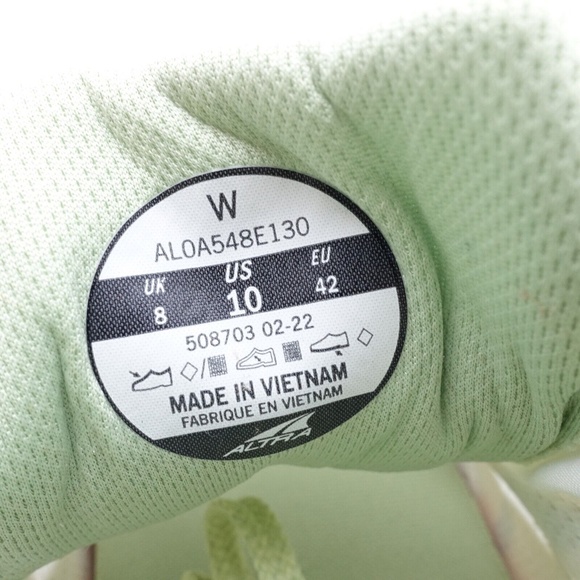 NEW Altra Lone Peak 6 Trail Running Shoes AL0A548E130 Whte/Green Size 10 Women’s - Picture 2 of 7